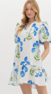 Blue Poppy Dress