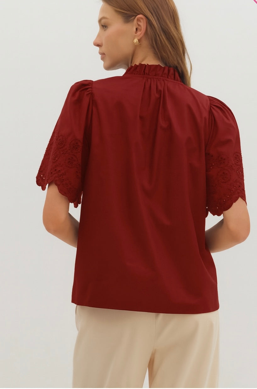 Make It Maroon Top