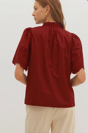 Make It Maroon Top