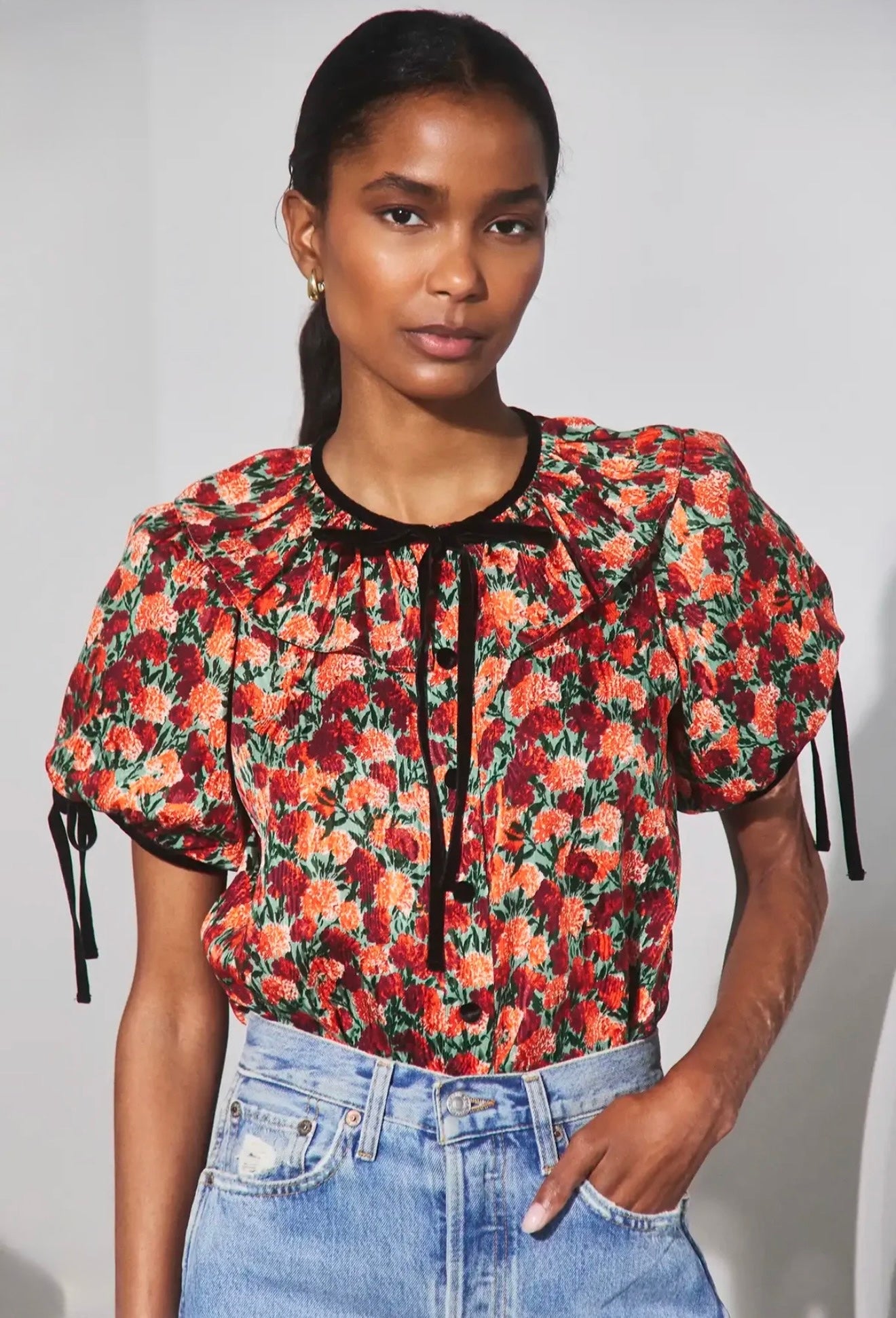Crimson Blossom Connelly Top