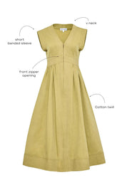April Sage Dress