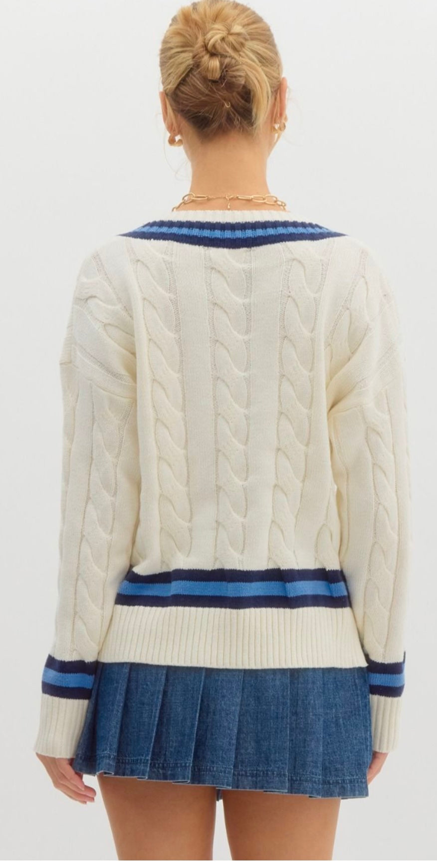 Varsity Sweater Top
