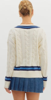 Varsity Sweater Top