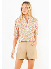 Summer Florals Pink Top