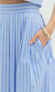 Blue Stripe Skirt