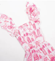 Pink Toile Dress