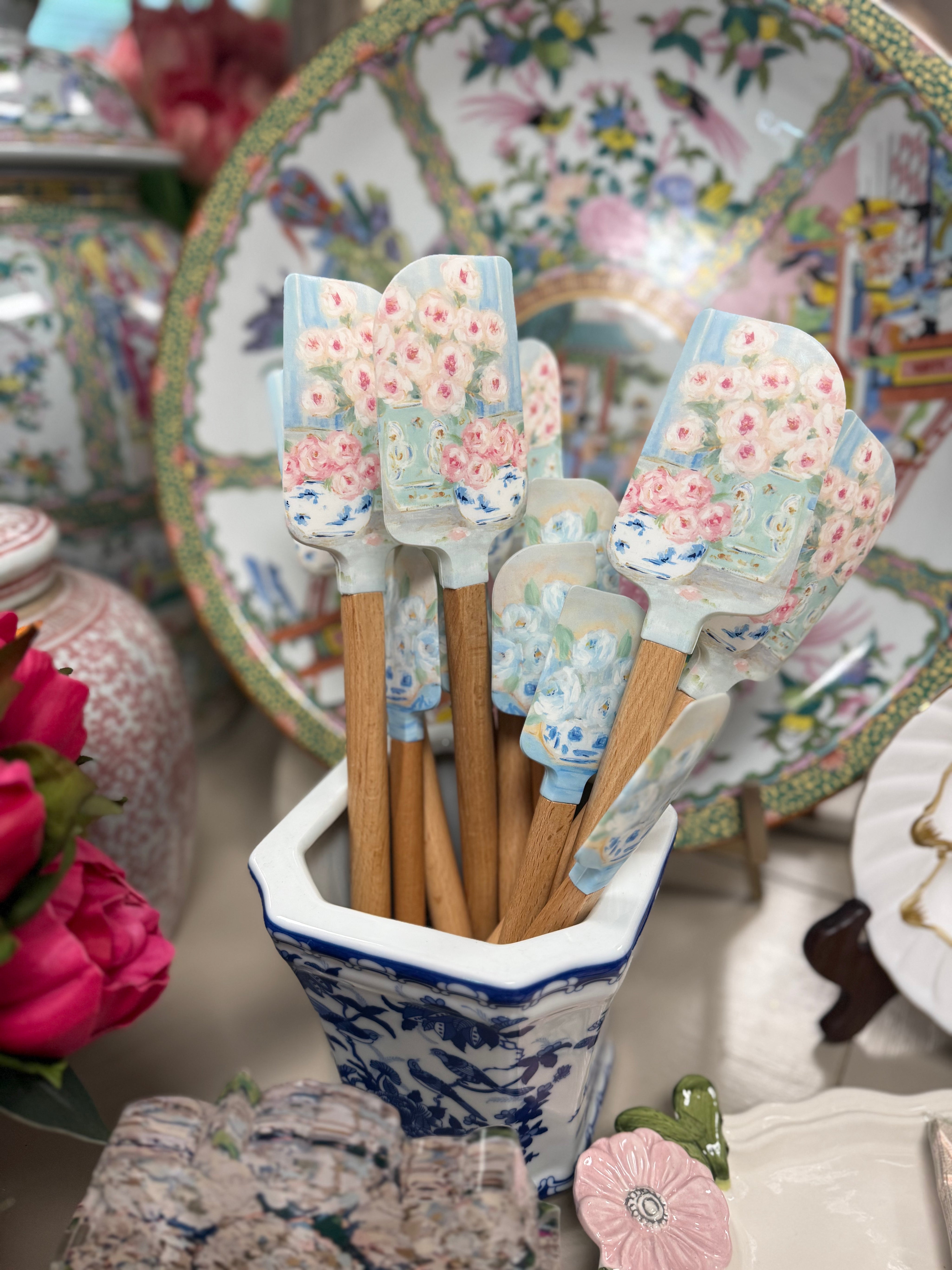 Floral Spatula Set