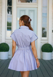 Stripe Utility Pocket Dress