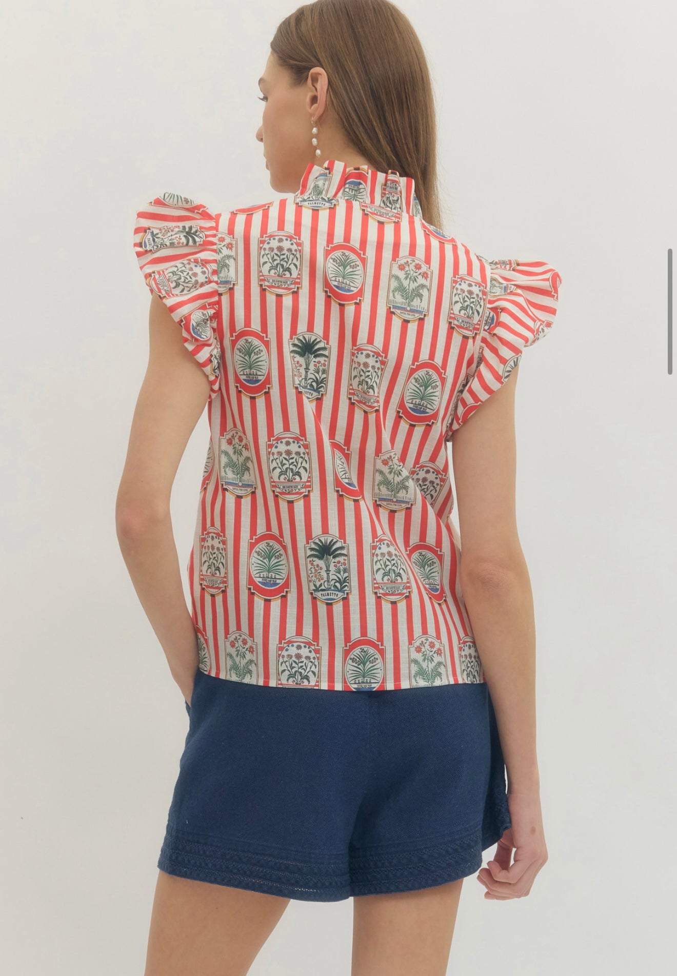 Red Stripe Top
