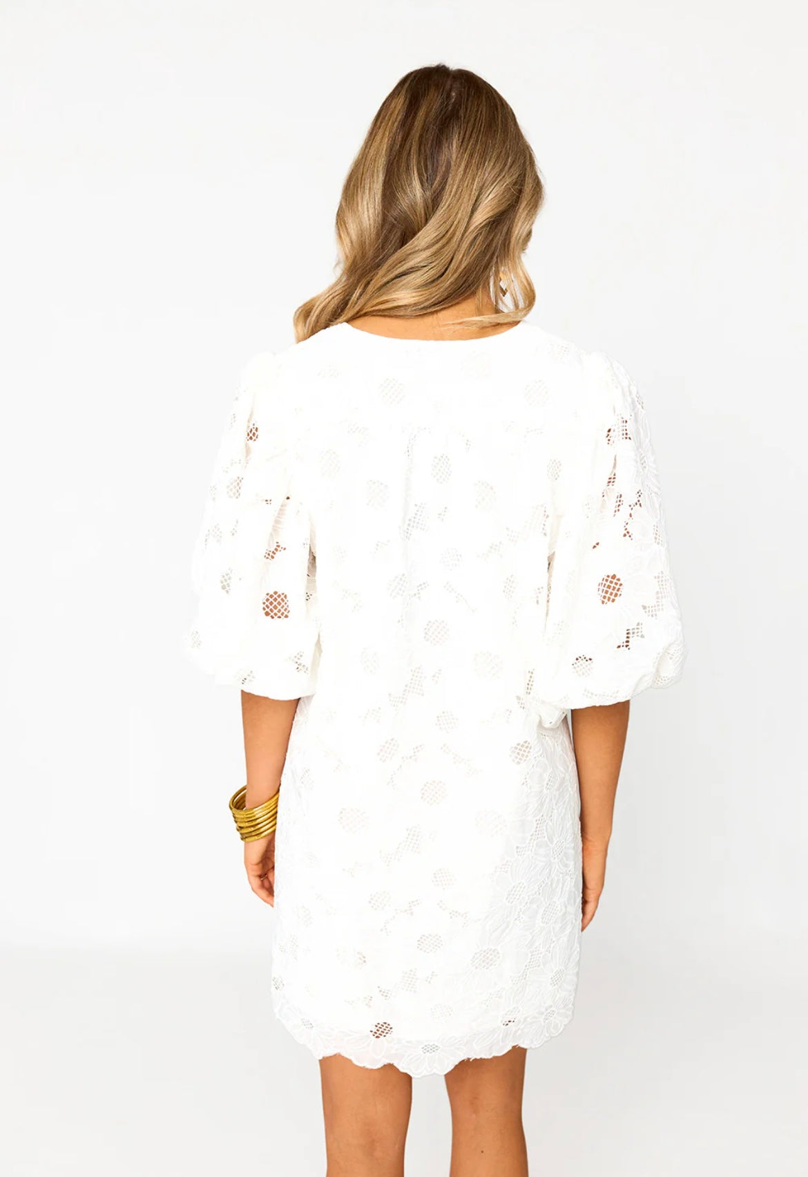 White Moon Flower Dress