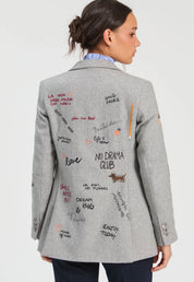 Light Gray Printed Jacket