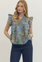 Painted Florals Top