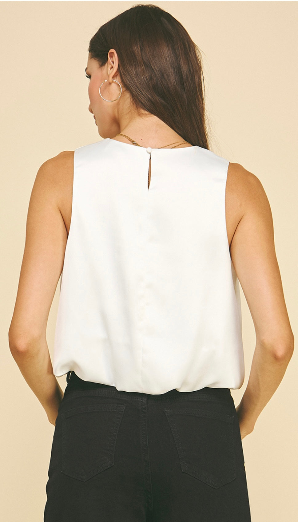 Chiffon Bubble Hem Top