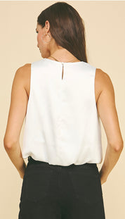 Chiffon Bubble Hem Top