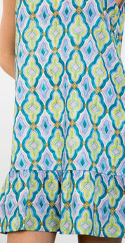 Sleeveless Pattern Dress