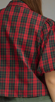 Christmas Tartan Top