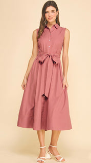 Rose Pink Classic Dress