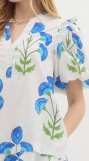 Blue Poppy Dress
