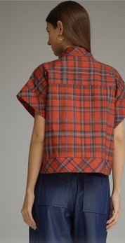 Foxcroft Plaid Top