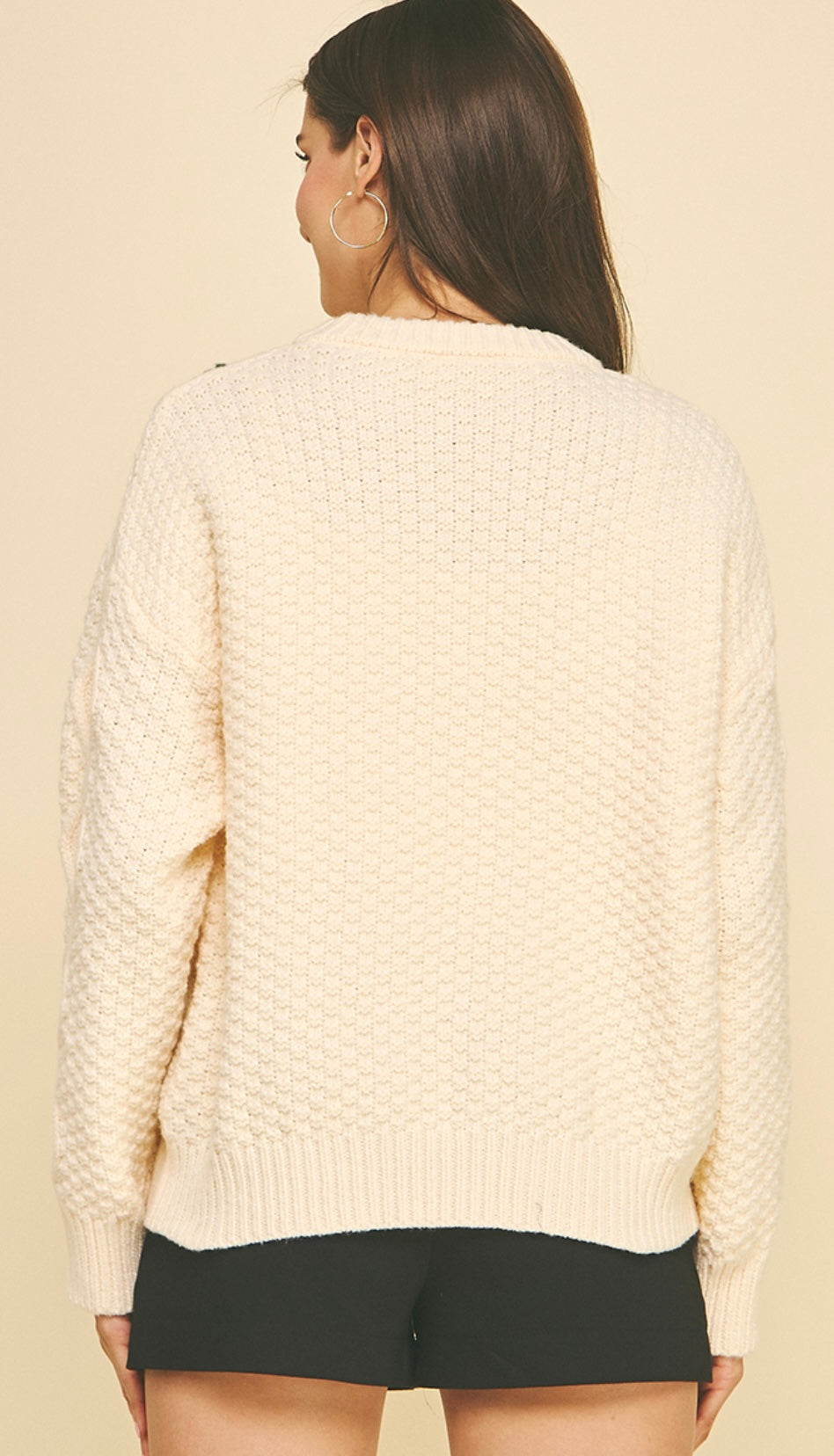 Christmas Stitch Sweater Top