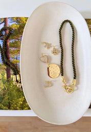 Evergreen Twist Cord Necklace