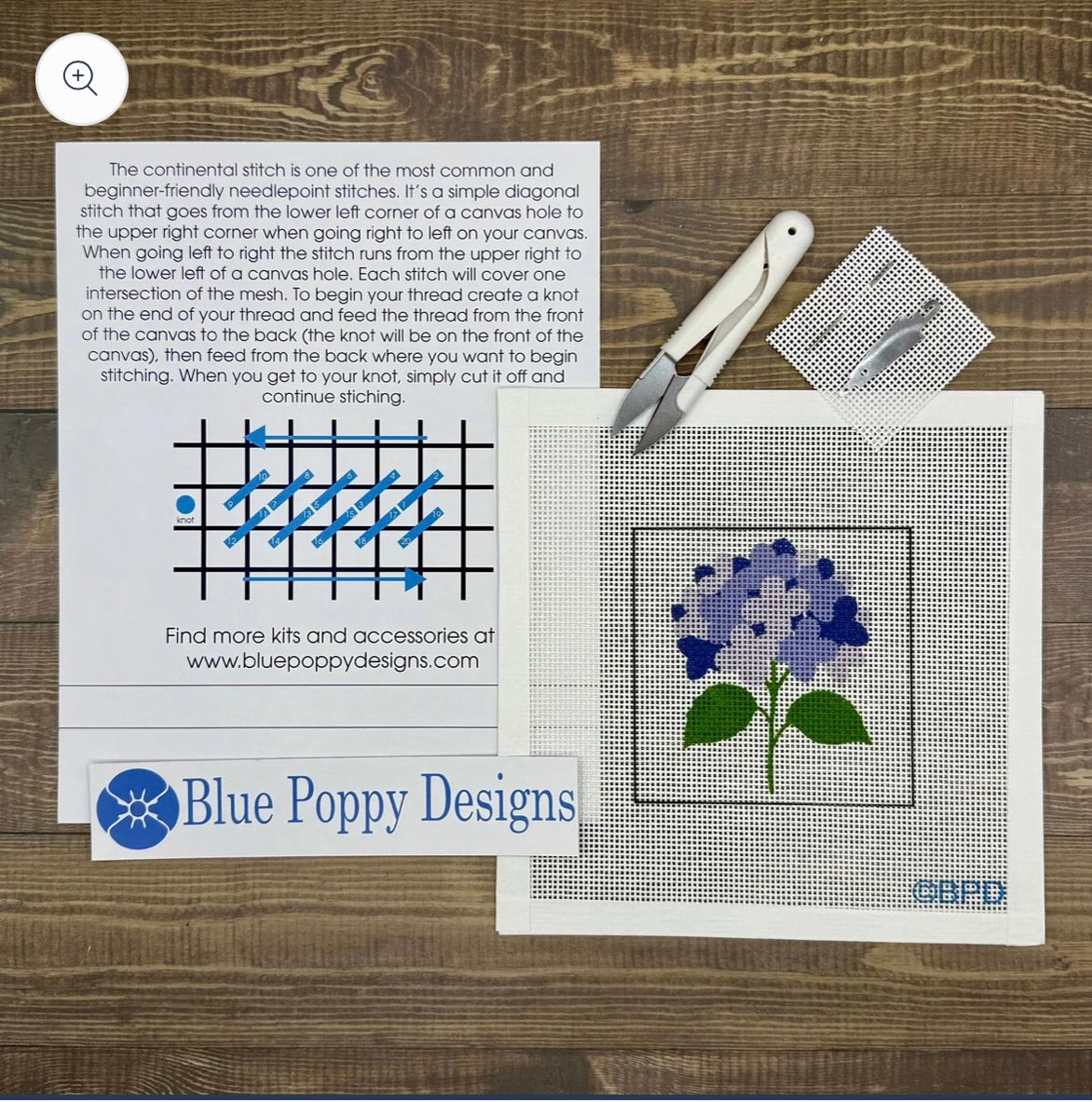 Hydrangea Needlepoint Kit