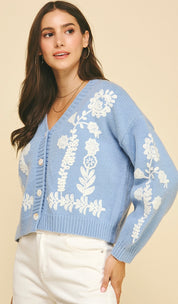 Floral Fancy Cardigan Top