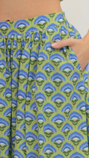 Citrine Floral Maxi Skirt