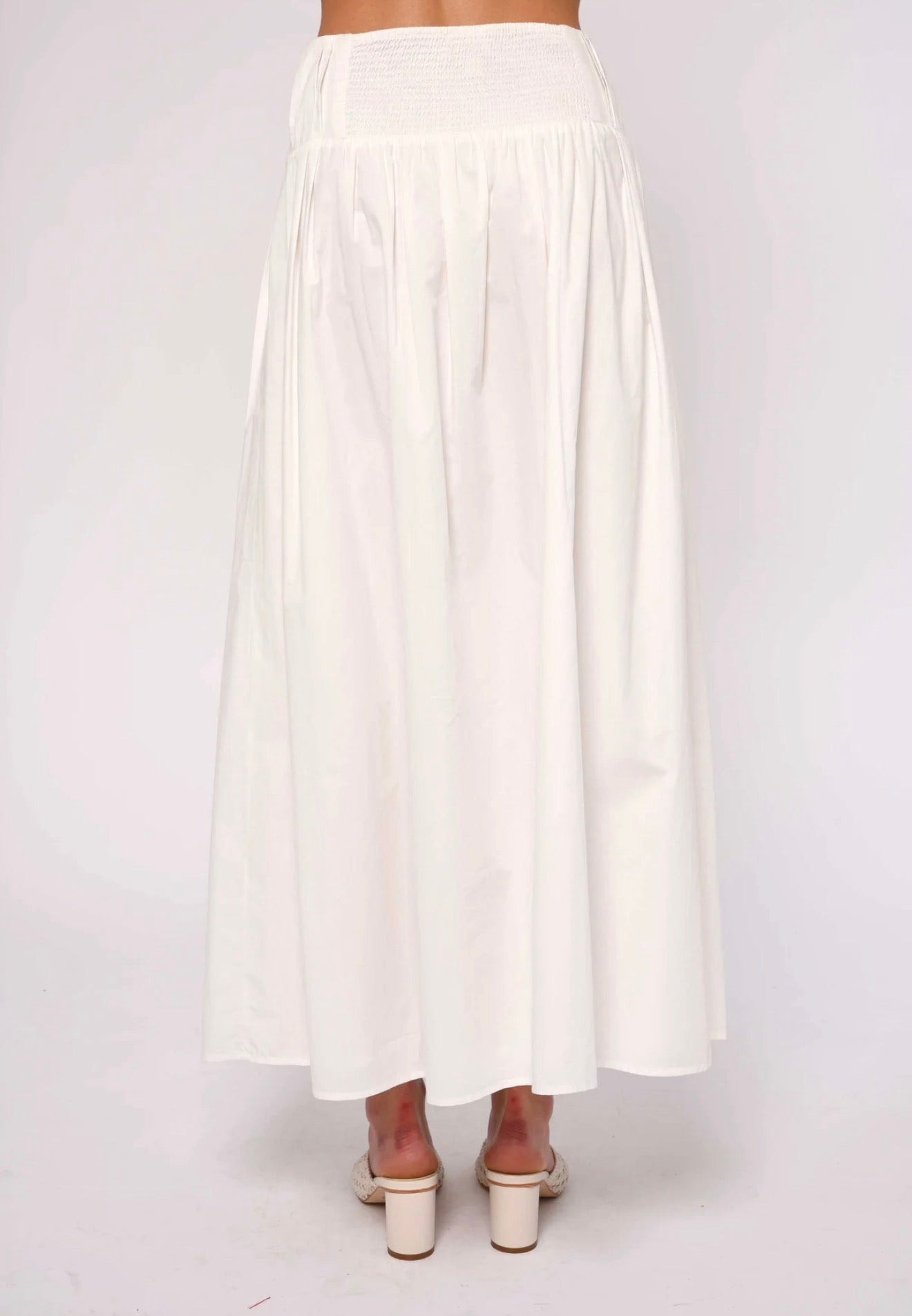Bright White Maxi Skirt