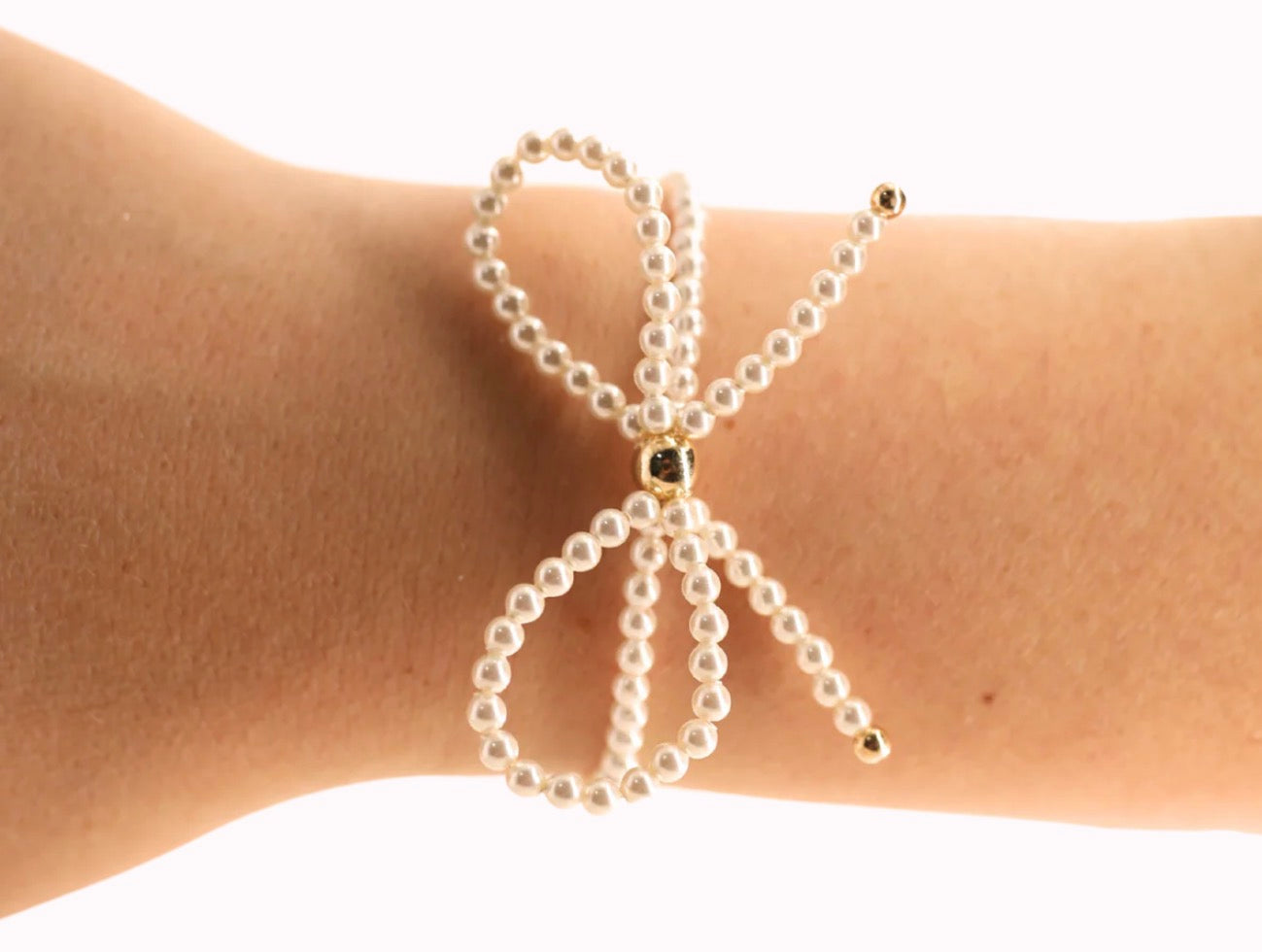 Pearl Bow Bracelet