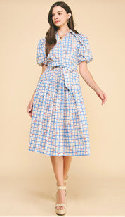 Checkered Cherry Dress