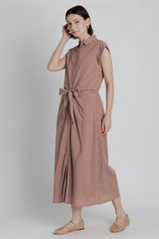 Chestnut Stripe Maxi Dress