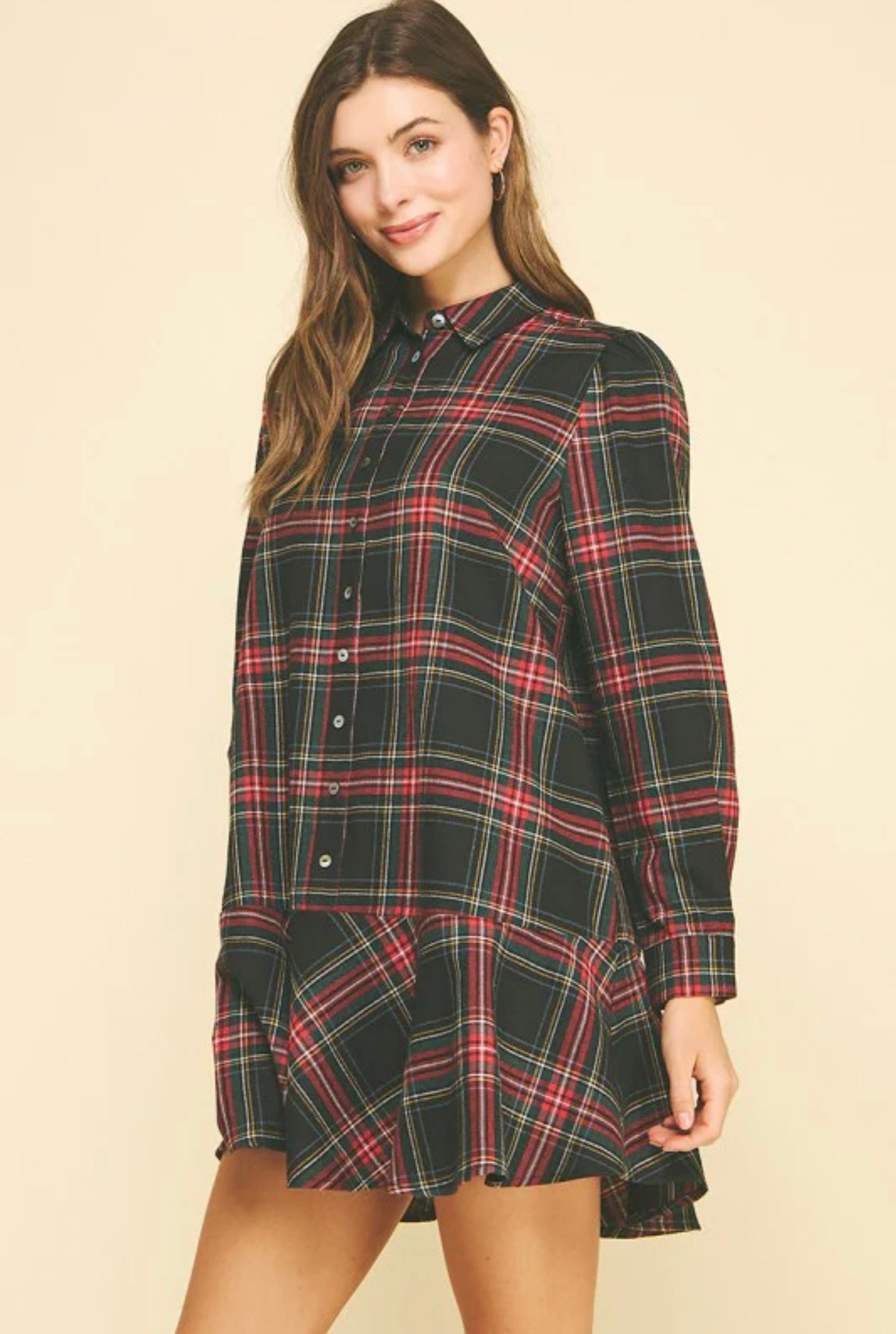 Black Tartan Dress