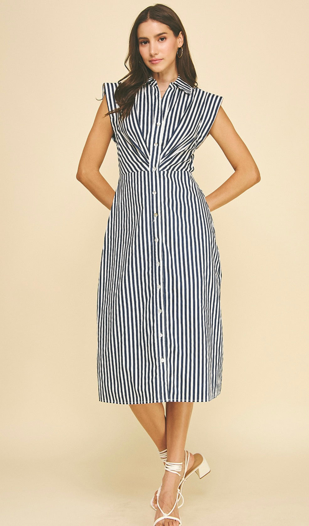 Navy Stripe Dress