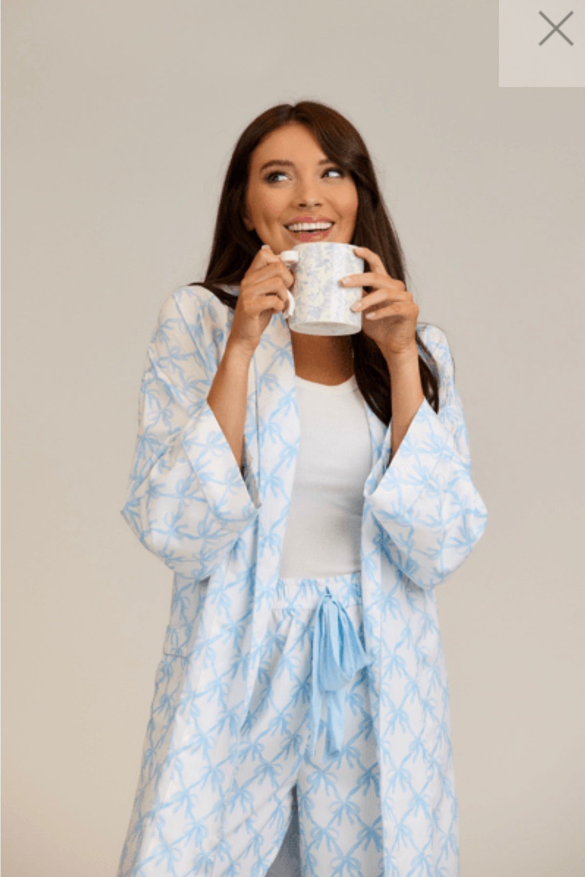 Blue Bow PJ Pants