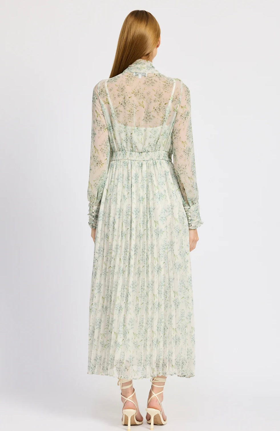Blue Floral Maxi Dress
