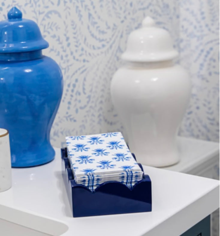 Tulip Block Print Guest Towels