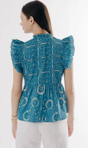 Amelie Print Mix Top
