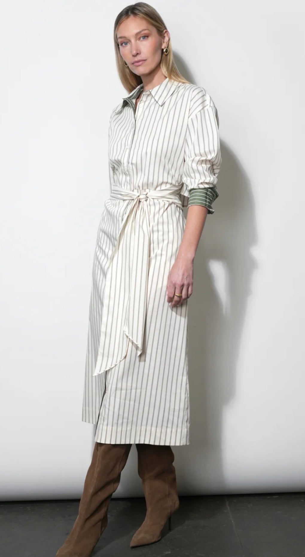 Green Stripe Envy Maxi Dress