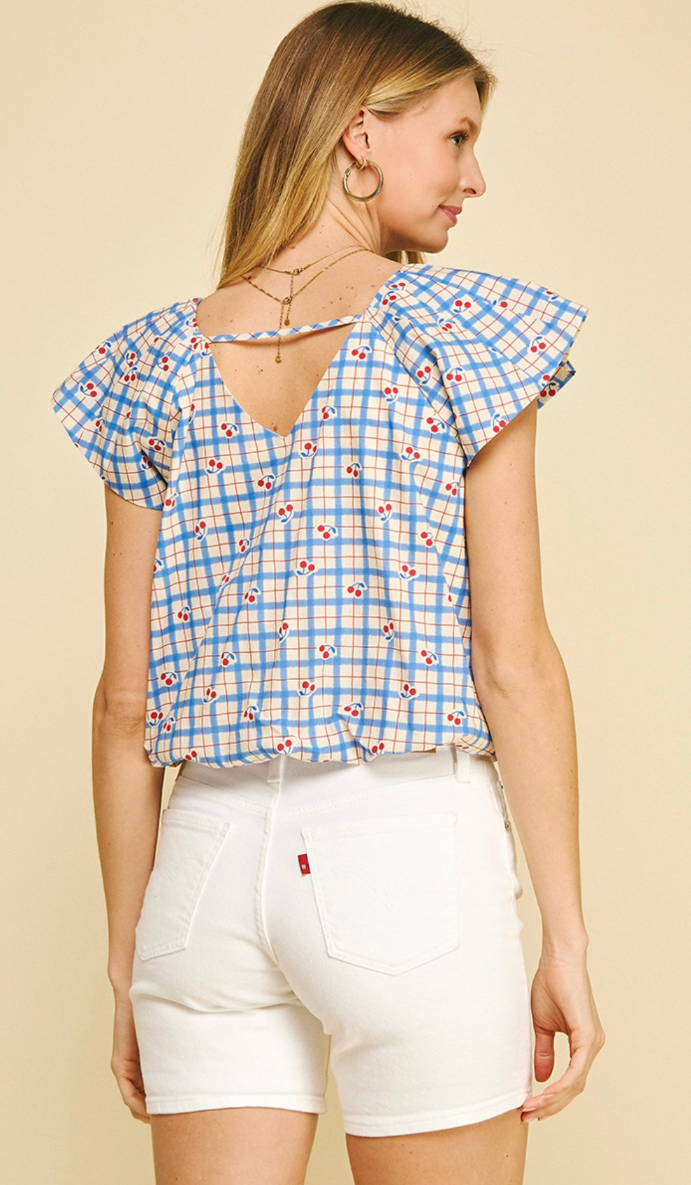 Cherry Print Top