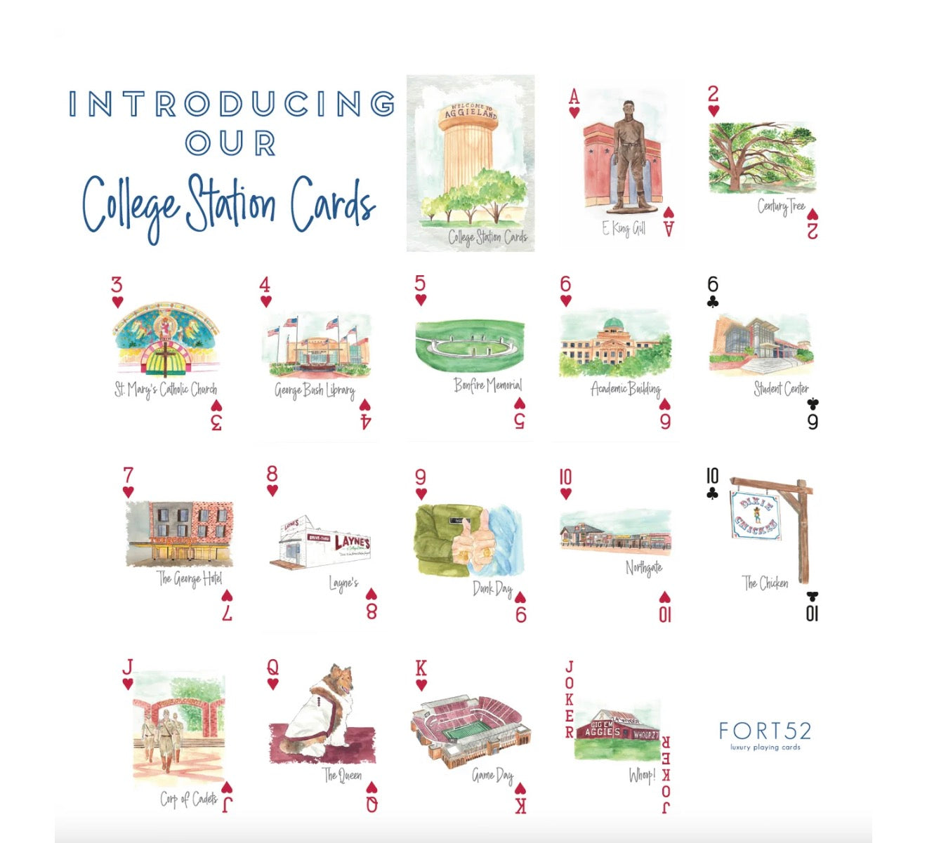 College Station Playing Cards