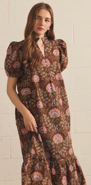 Fall Into Floral Dress