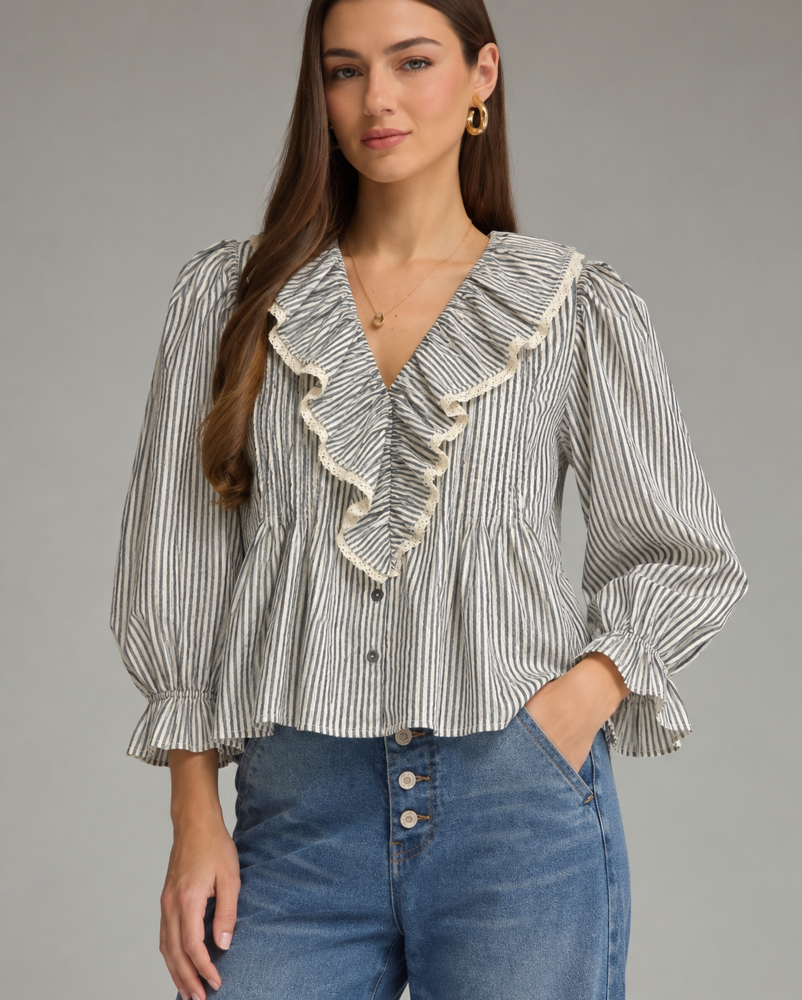 Stripe Inspired Top