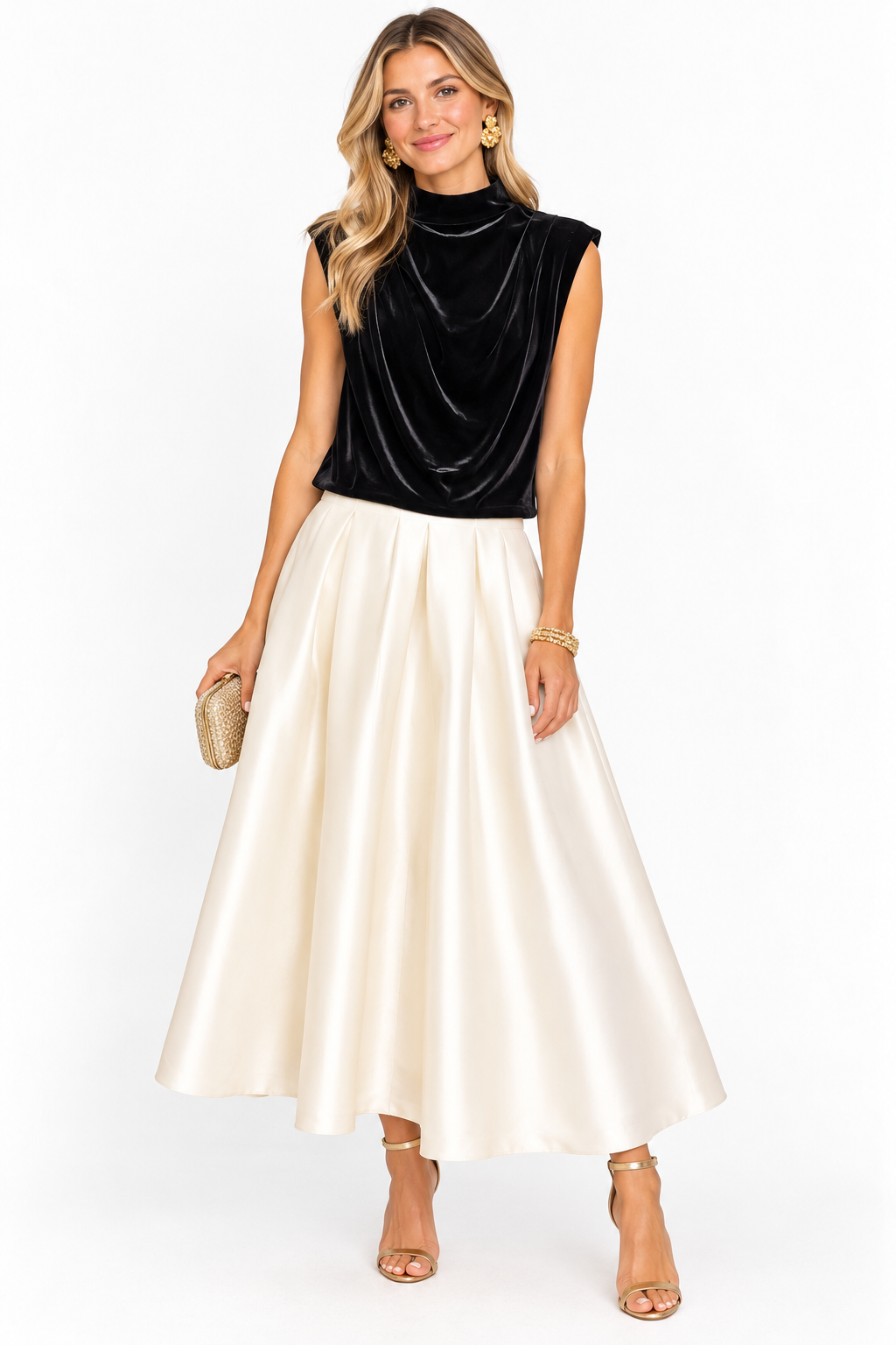 Velvet Drape Top