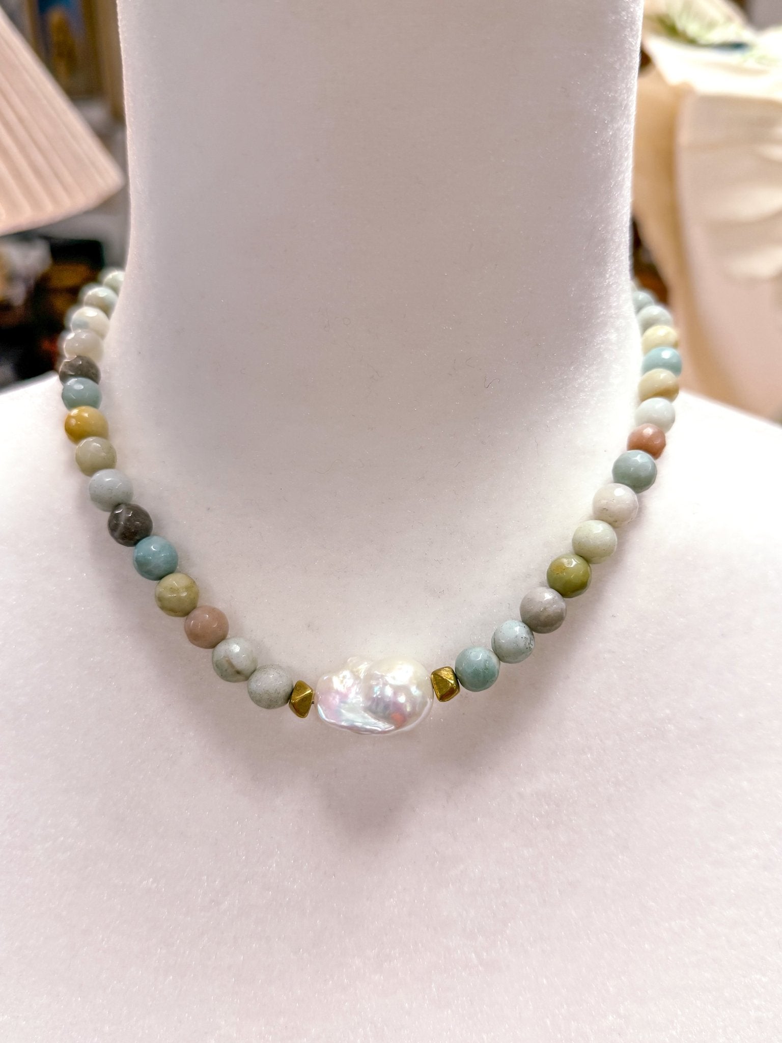Turqouise And Pearl Necklace