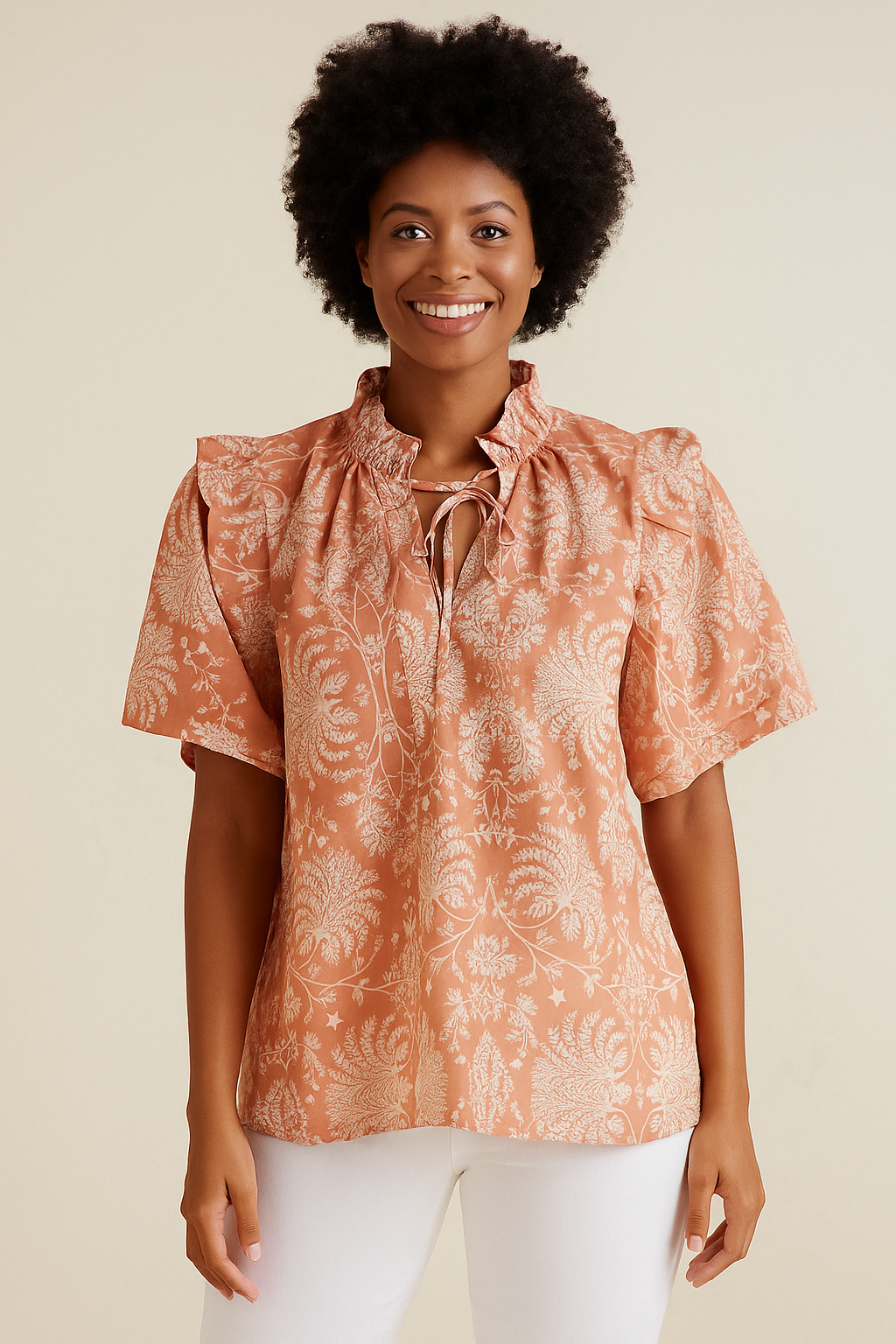 Rose Gilded Palm Gemma Top