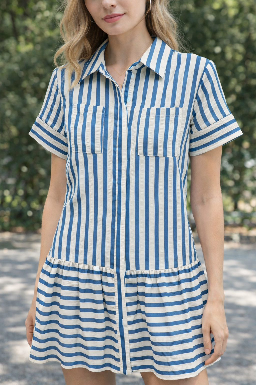 Seersucker Spring Dress