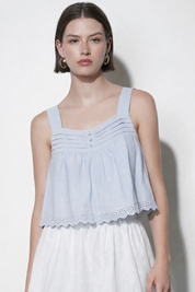 Elani Eyelet Tank Top