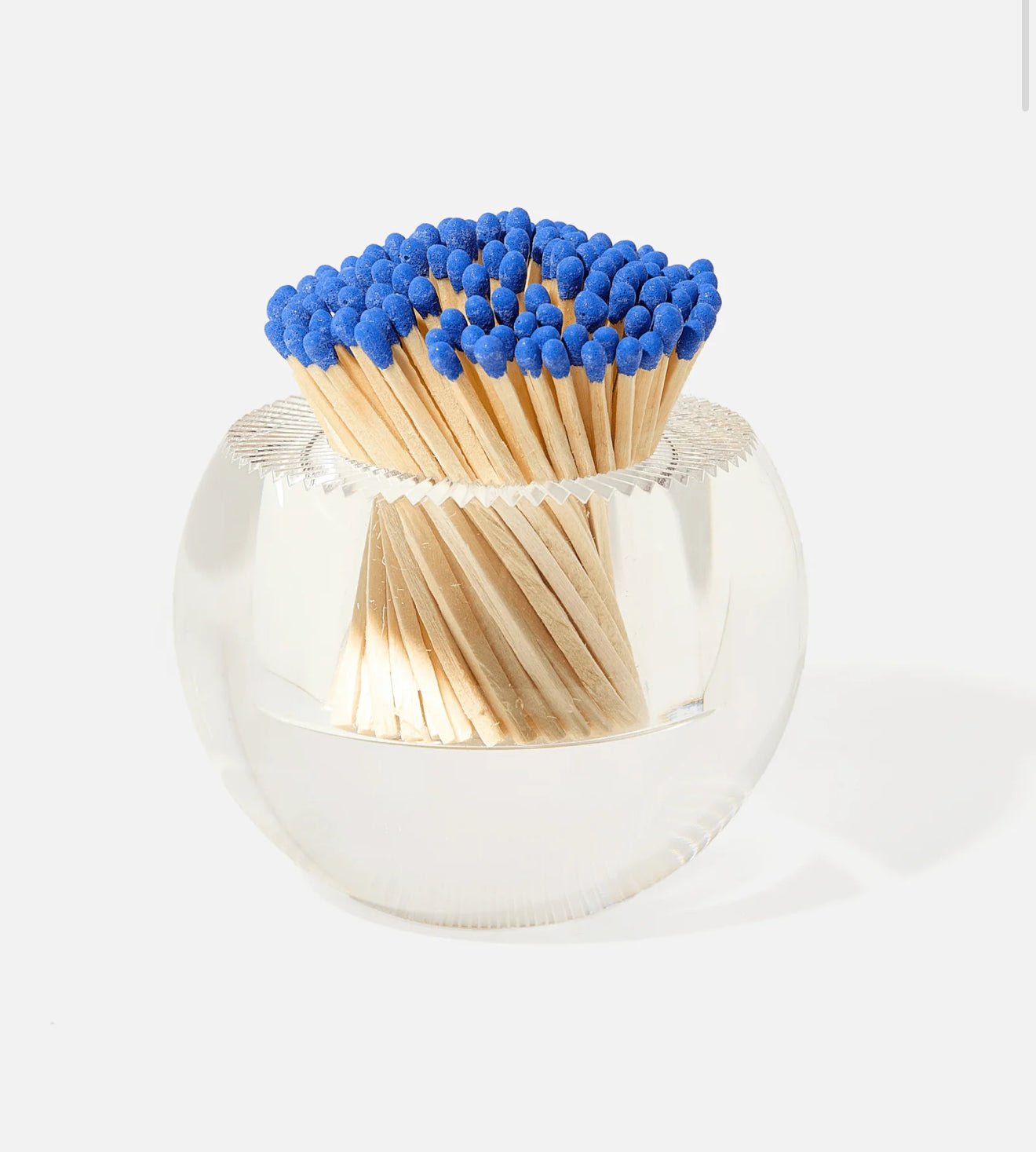 Match Striker styled on a table, an acrylic match strike with 140 matches – Lady & Tucker