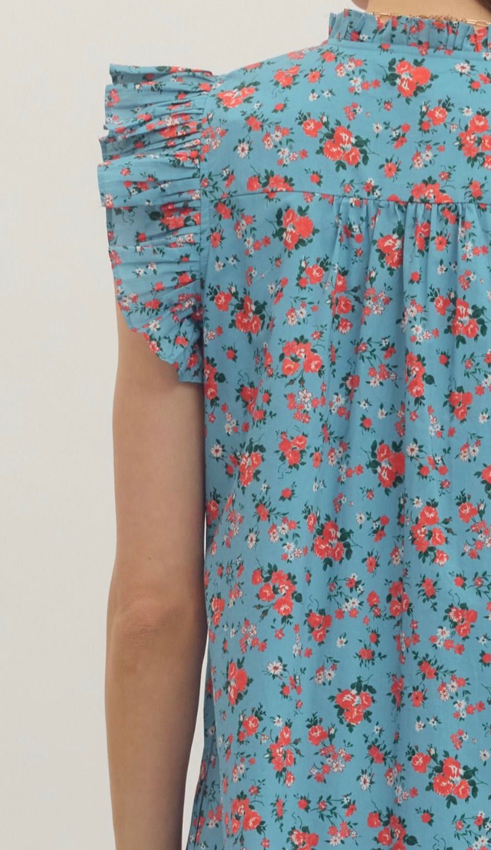 Summer Lovin Mini Dress styled full length, a relaxed flowy shift mini dress – Lady & Tucker
